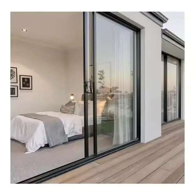 Professional sliding patio glass doors installation - Expert door replacement and repair services Premium sliding patio glass doors installation showcasing modern energy-efficient double-pane glass with sleek aluminum frames